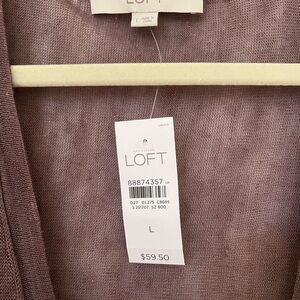 LOFT Lavender Knit Top